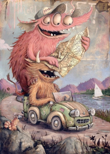 Heye Zozoville 2000 darabos puzzle: kirándulás
