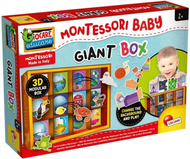 Montessori szenzoros doboz babáknak – nagy
