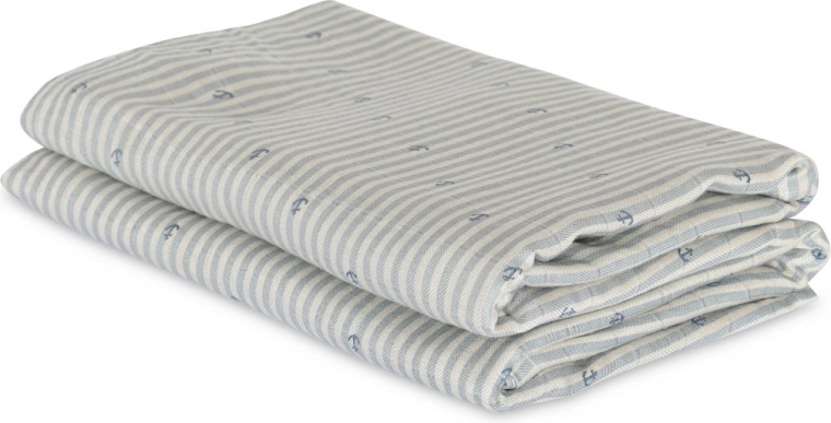 Nuuroo Josefine muszlin bambusz pelenkák Stripe Anchor (2 db)