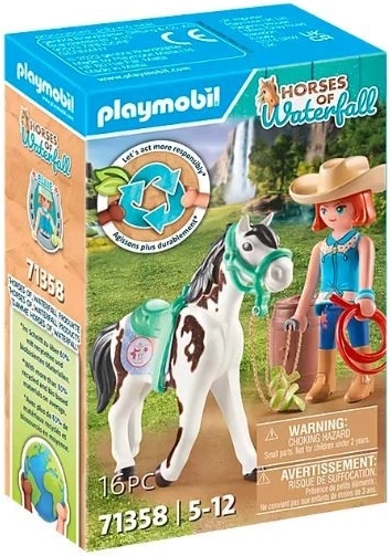 Ellie és Sawdust figura készlet western lovagláshoz