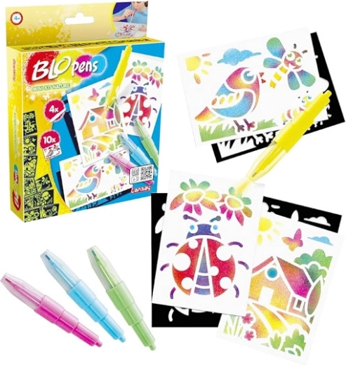 Blopens mini készlet – természet – kreatív airbrush készlet gyerekeknek