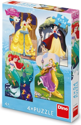 Puzzle DISNEY hercegnők 4×54 darabos DINO