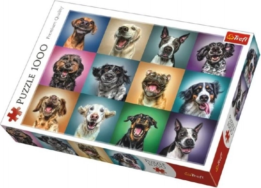 Puzzle vicces kutyaportrékkal – 1000 darab