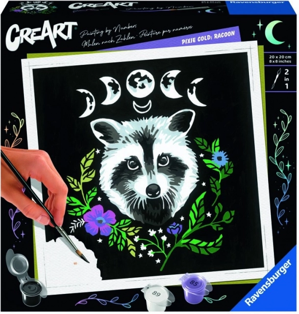 CreArt Pixie Cold Edition mosómedve festmény
