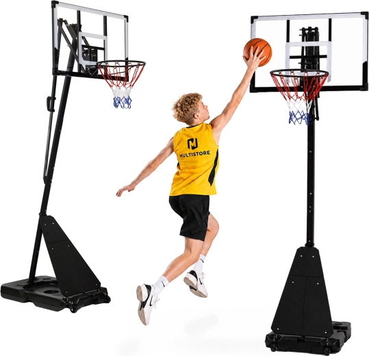 Movepro szabadon álló kosárlabda palánk állítható magassággal, 305 cm-ig