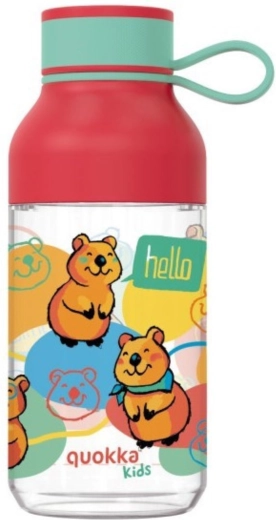 Quokka Kids Ice Happy Quokka gyerek tritán kulacs hurokkal 430 ml