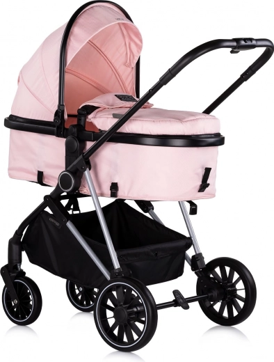 Chipolino Aura 2 az 1-ben kombinált babakocsi – Pink marshmallow