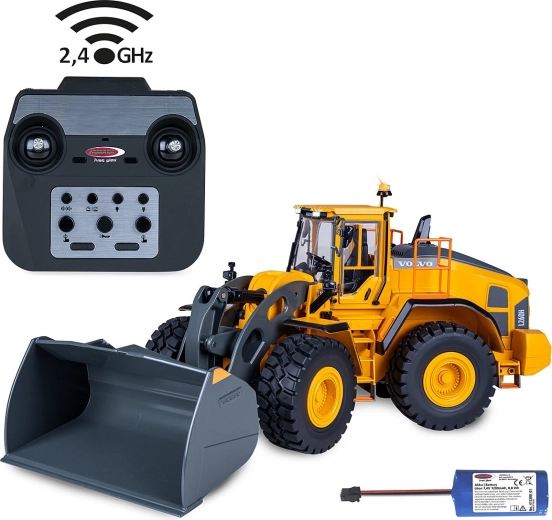 RC Volvo L260H kerekes rakodógép, fém, 1:14, 2,4 GHz