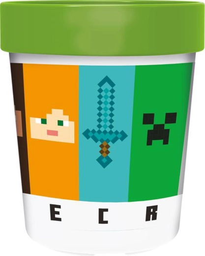 Minecraft műanyag pohár 260 ml csúszásgátlós aljjal
