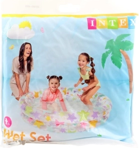 Intex felfújható gyermekmedence nyári mintával, 122 × 25 cm
