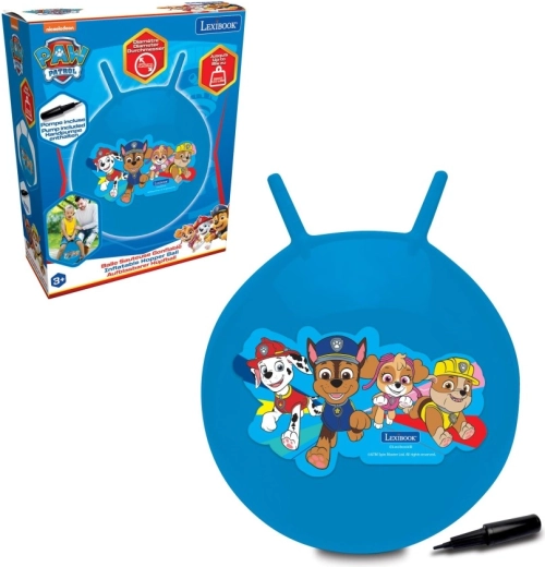 Lexibook PAW Patrol kék ugrálólabda fogantyúkkal, 45 cm
