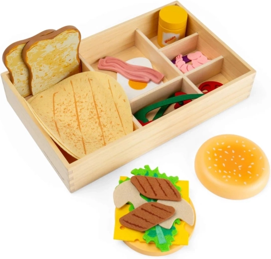 Bigjigs Toys fa finomságválogatás dobozban