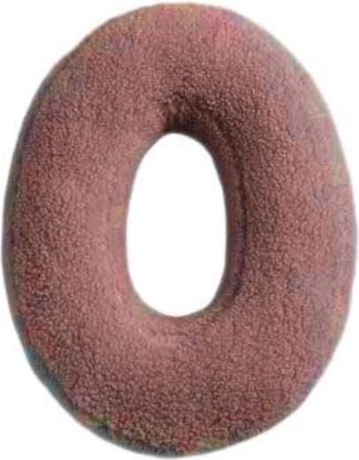 Mealini plüss betű O rózsaszín - 1 db