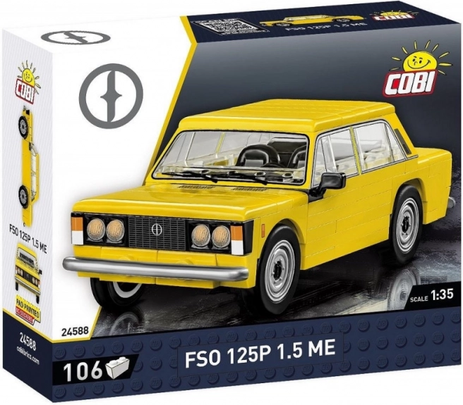 Klasszikus FSO 125p autó építőkockákból