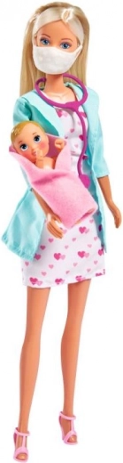 Steffi Baba Gyermekorvos sztetoszkóppal