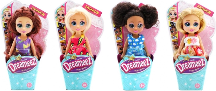 mini DREAMEEZ baba tölcséres csomagolásban 12 cm