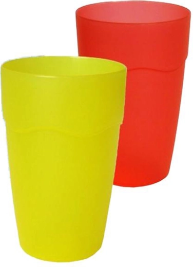 Műanyag gyermek bögre füllel 200 ml – vegyes színek