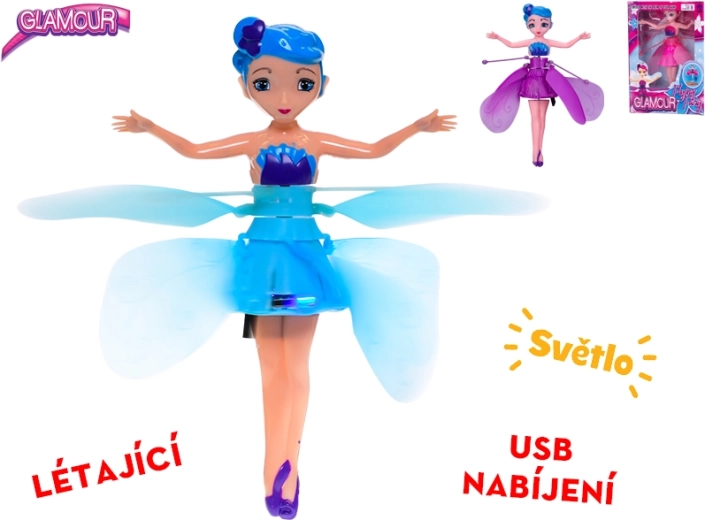 Repülő tündér baba fényhatásokkal