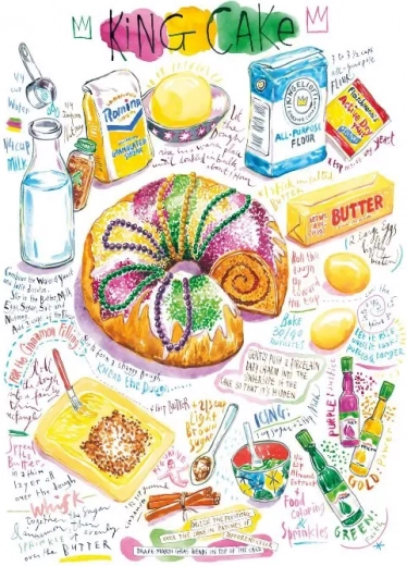 Magnolia királyi torta puzzle 1000 darab