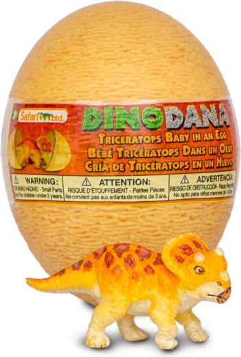 Safari Ltd. triceratops bébi figura tojással, kiterjesztett valósággal