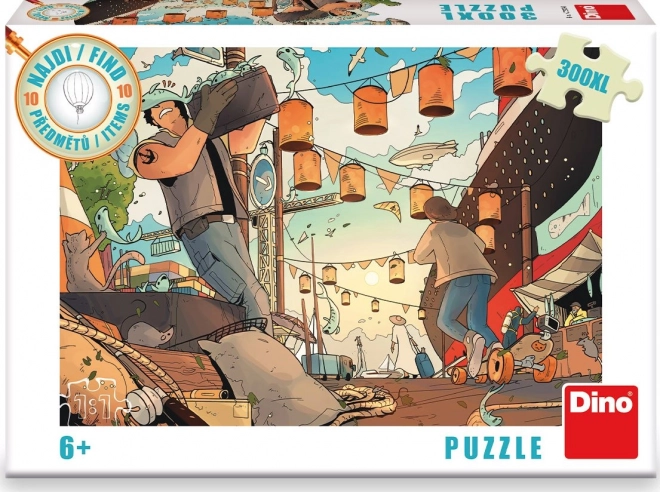 Keress meg 10 tárgyat - Kikötő Puzzle 300 darab