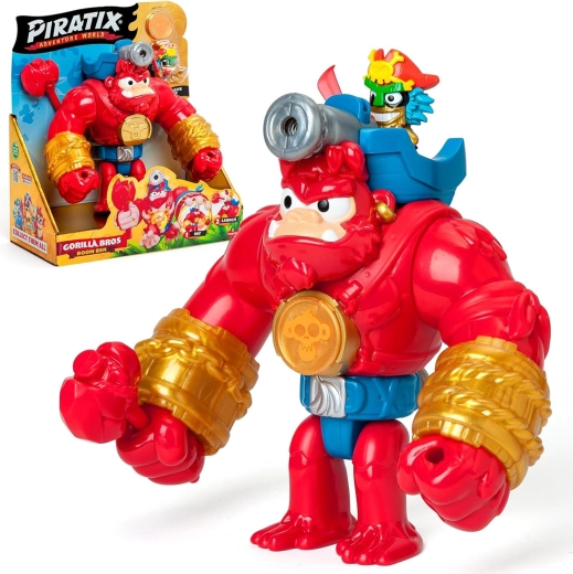 Piratix Adventure World készlet figurával és kiegészítőkkel Crazy Jungle Gorilla Bros Boom Ben