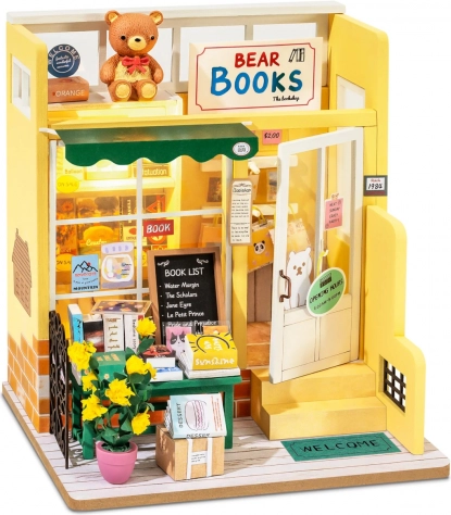 ROLIFE Miniatűr házikó – Medve könyvesbolt