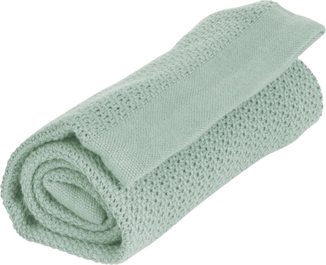 Vinter & Bloom takaró Soft Grid Organic zsályazöld