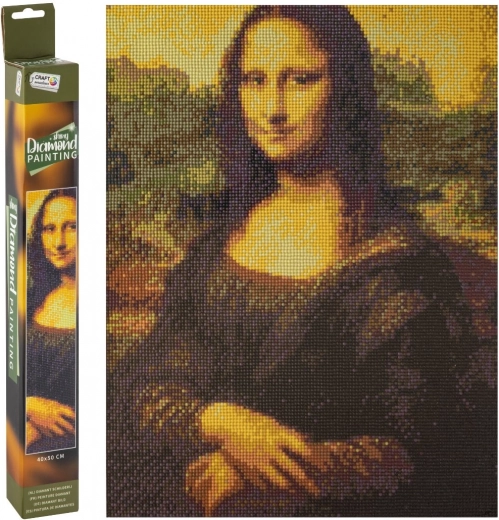 Gyémántfestés Mona Lisa 40x50 cm