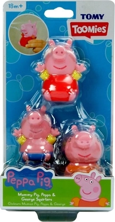 TOMY Peppa Pig fürdőfigurák (3 db)