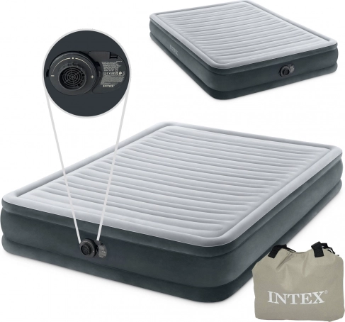 felfújható ágy beépített pumpával 203 × 152 cm – kétszemélyes intex