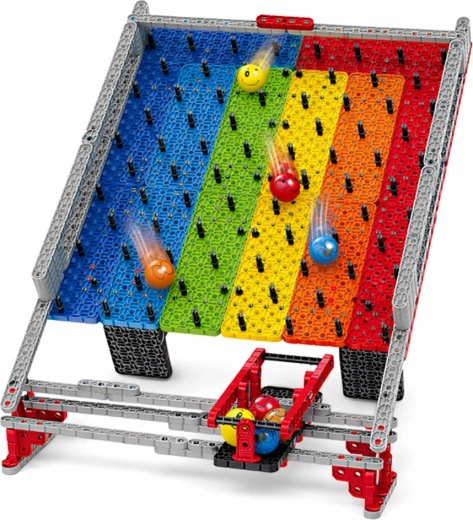 Szivárványos játéktábla akadályokkal