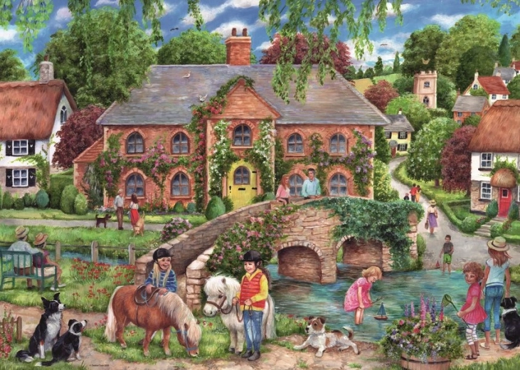 Ravensburger puzzle – Falusi élet, 1000 darab