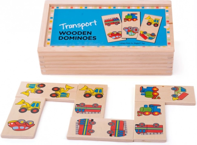 Bigjigs Toys fa dominó – közlekedési eszközök
