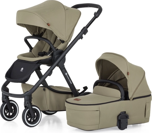 Petite&Mars kombinált babakocsi Icon 2 az 1-ben dove grey lite air