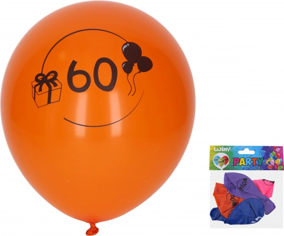 Lufik 60-as számmal, 30 cm, vegyes színek, 5 db-os csomag
