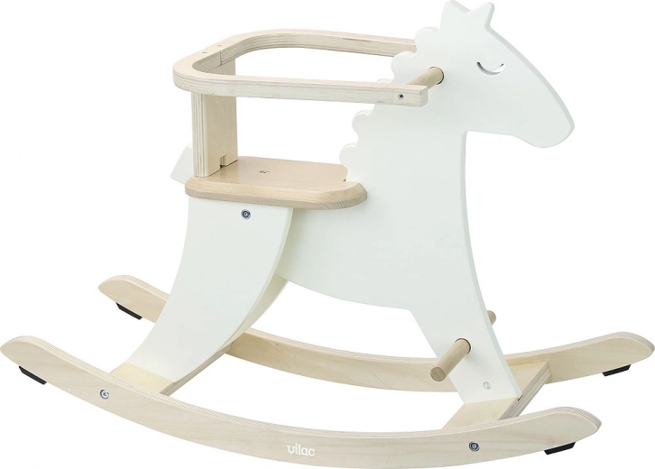 Vilac Fa hintaló háttámlával fehér