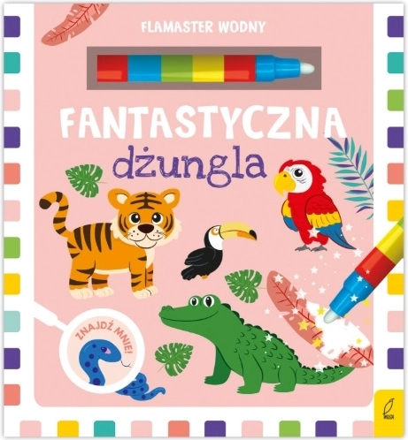 Varázslatos dzsungel – vízzel tölthető filc és újrahasználható kifestő