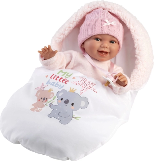 Llorens realisztikus újszülött baba NEW BORN hangokkal 38 cm