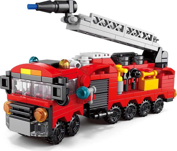 Tűzoltó építőkészlet – 12 jármű