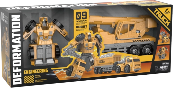 Átalakuló teherautó daru - robot