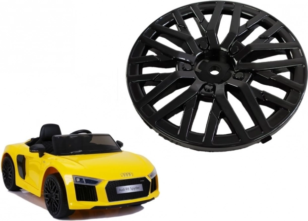Kerékdísztárcsa elektromos AUDI R8 gyerekautóhoz, fekete