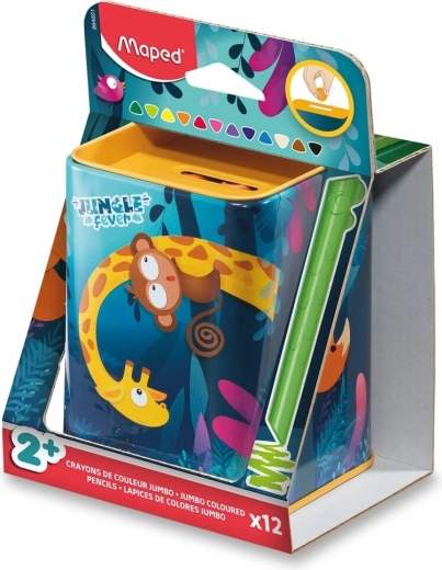 Maped Infinity Kidy Jumbo Jungle Fever színes ceruza 12 db