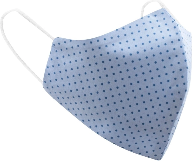 Belisima világoskék pamut védőmaszk, univerzális
