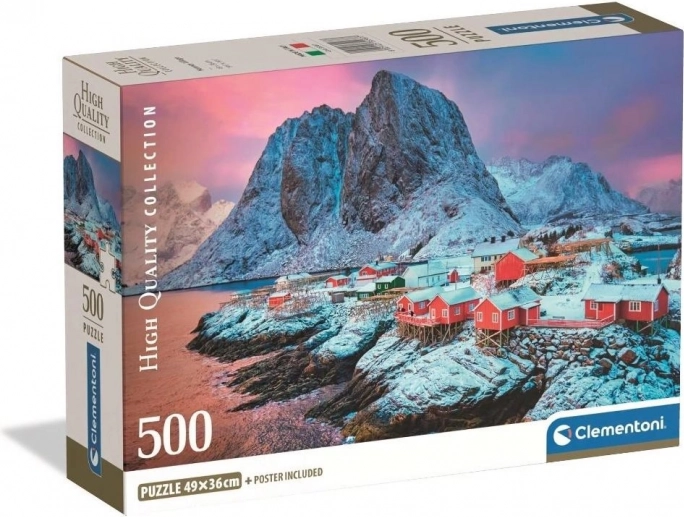 Hamnøy falu kirakó 500 darabos CLEMENTONI