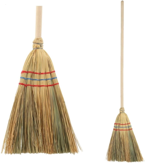 Cirokseprű fa nyéllel, 95 cm
