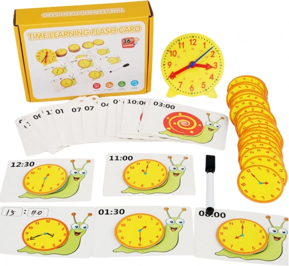 Időtanulás segédeszköz - Órák és kártyák