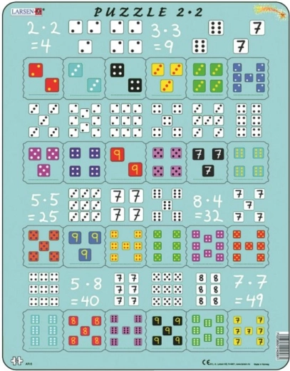 Larsen Tudományos puzzle Szorzás kockákkal
