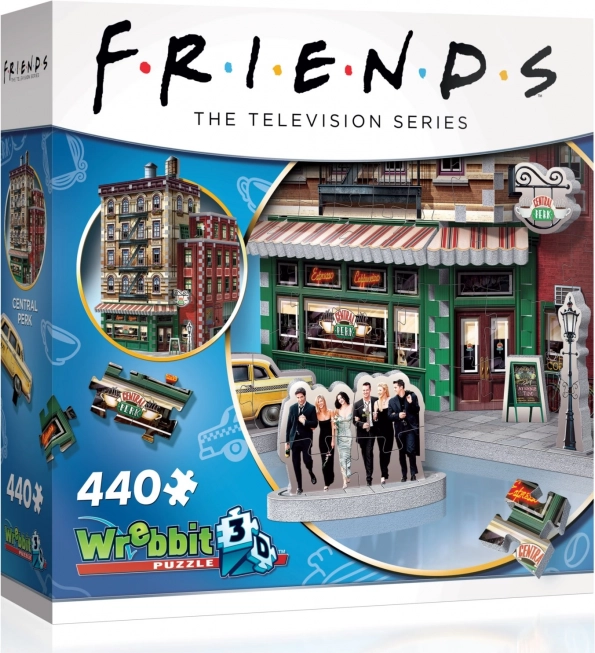 3D puzzle WREBBIT Jóbarátok Central Perk – 440 darab