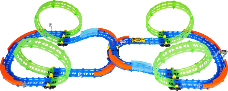 Négy 360°-os hurok látványos mutatványokhoz